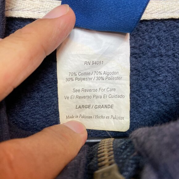 VINTAGE Penn State Nittany Lions Sweatshirt Mens L Navy OBV 1/4 Zip Pullover - Picture 11 of 15